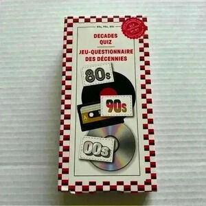 2/$30 BNIB The Decades Quiz: 80’s,  90’s, 00’s